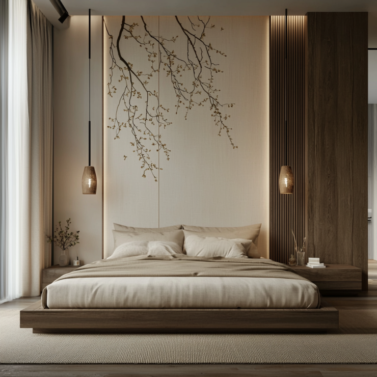 Japanese Zen bedroom