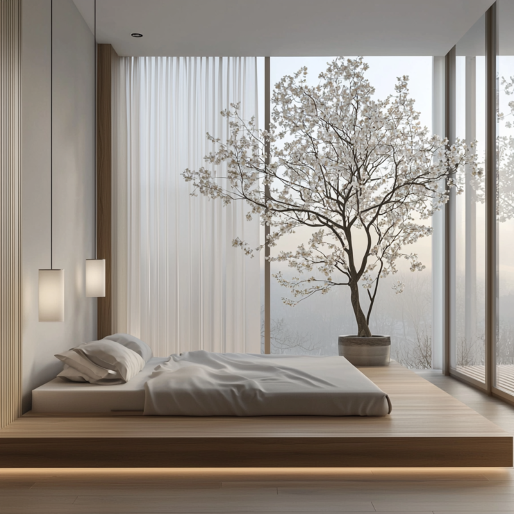 Japanese Zen bedroom