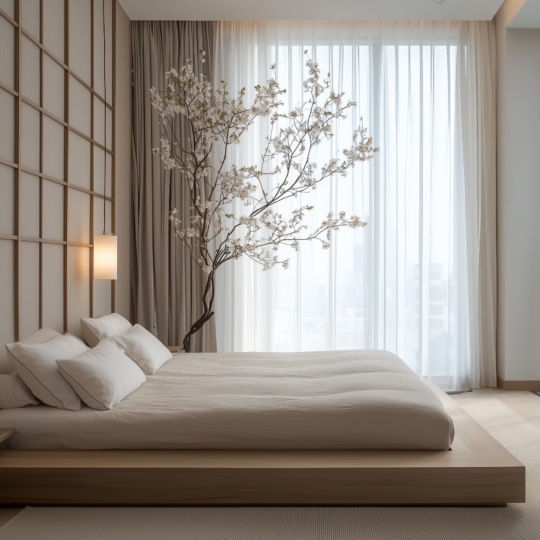 Japanese Zen bedroom